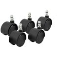 thumbnail image 1 of Master Caster MAS64330 Deluxe Noiseless Hard Casters, Black - 130 lbs, 1 of 2