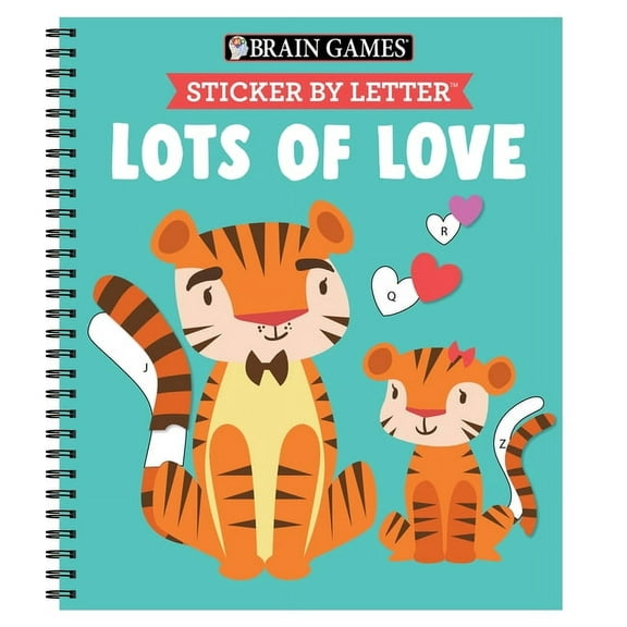 Brain Games - Sticker by Letter Brain Games - Sticker by Letter: Lots of Love, (Spiral-Bound)