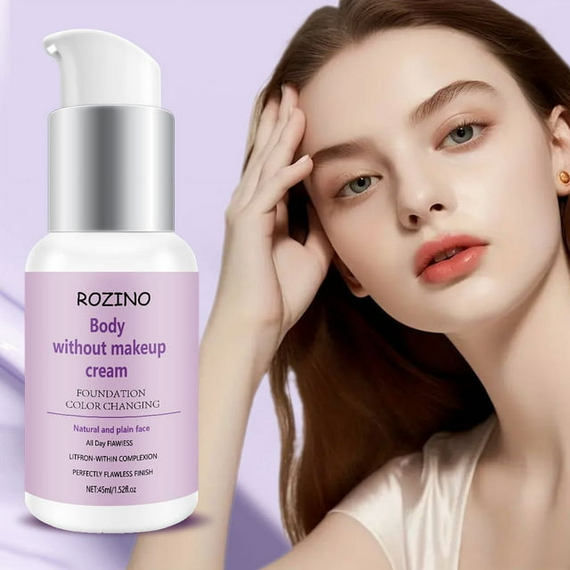 Puntoco Crema facial lisa Glows Lazy Person Cream Corrector de poros invisibles Girl Nude Makeup Crema facial hidratante 45 ml