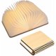 thumbnail image 1 of Lámpara de madera LED para libros, idea de regalo de Navidad, lámpara de libro plegable y magnética, lámpara de papel LED recargable por USB, luz decorativa con pilas de 2000 mAh, 1 of 4