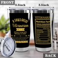 thumbnail image 2 of Veterinarian Appreciation Gifts Tumbler for Women Men,20 oz Stainless Steel Insulated Tumblers with Lid, Animal Lovers Gift Veterinary Student Graduation Gift (veterinarian), 2 of 7