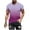 Purple, variant on Dagugfen Tshirts for Men Plus Size Short Sleeve Crew Neck Slim Comfy Gradient Color Casual Tee Tops
