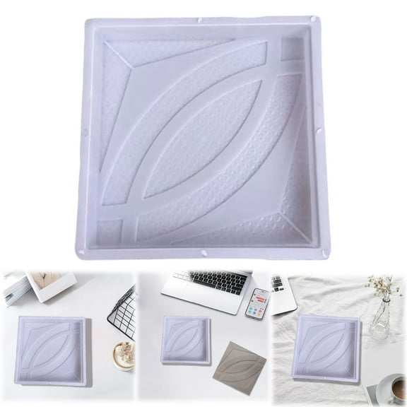 Clearance DIY Silicone Mould under $10,Square Paving Sqaure Concrete Brick Making Decorative Stepping Stone Paver Cement Tooling For Garden Backyard Floor Tile Yard