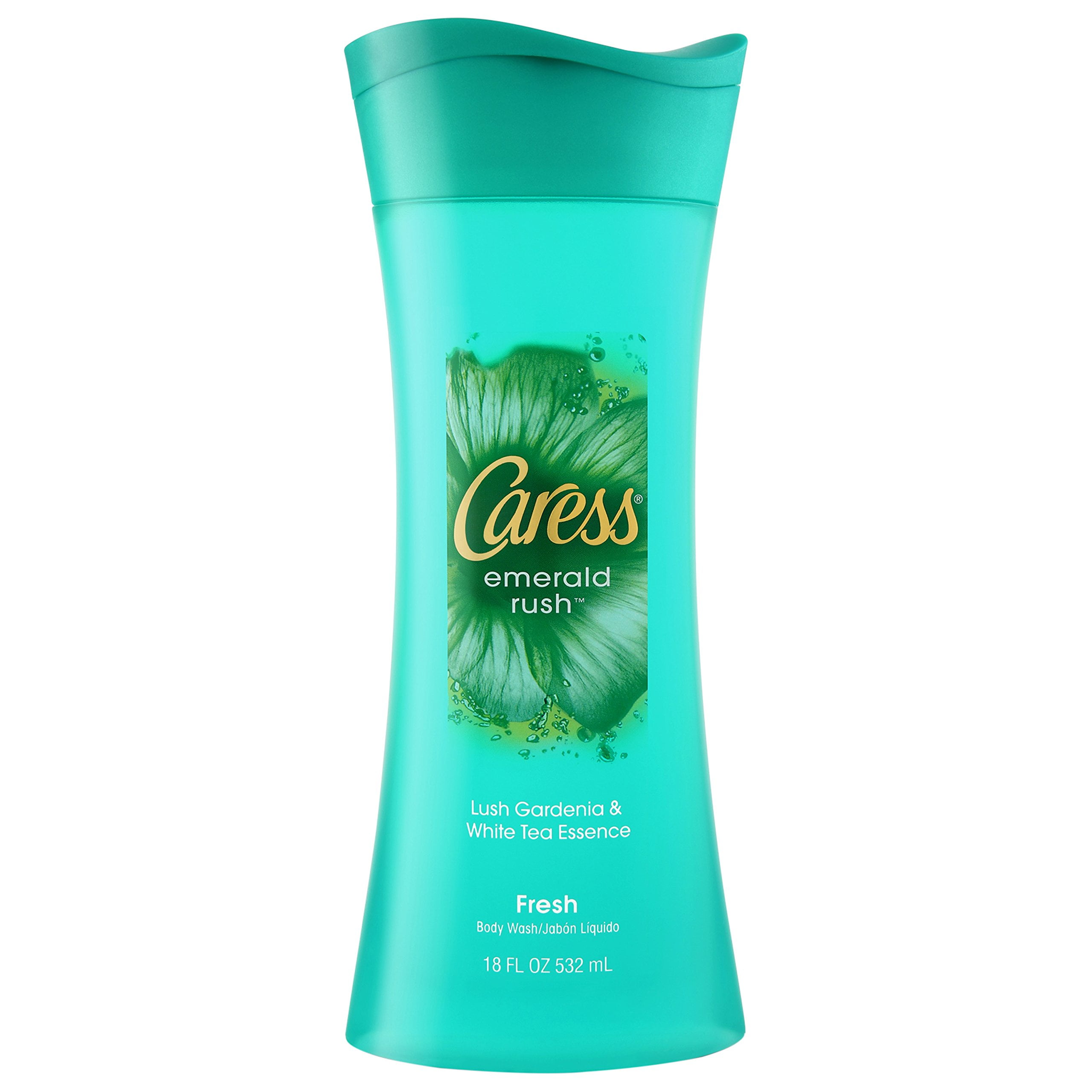Caress Emerald Rush Body Wash Lush Gardenia & White Tea Essence