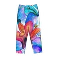 thumbnail image 4 of Kll Womens Bright Flowers Print Pajama Pants Soft Pajama Bottoms For Women Cozy Lounge Pants, 4 of 9