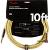 Genuine Fender 10' Deluxe Series Gold Tweed Instrument Cable #0990820091 - 10 ft