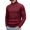Solid Color, variant on Atkumj Knit Sweater Men Trendy Button Cross-Over Mock Neck Chest Aran Cable Knit Ribbed Sweater Loose Solid Color Long Sleeve Vintage Sweater for Men S