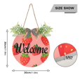 thumbnail image 3 of Strawberry Pattern Welcome Sign for Front Door Wreath Door Sign for Farmhouse Porch Decoration Indoor Outdoor, 3 of 7