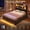 Black&Full Size, variant on Full Size Bed Frame with Bookcase Storage Headboard, RGB Lights and Charging Station, Esports-Style Full Upholstered Platform Beds with 4 Drawers, No Box Spring Needed, Black
