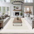 thumbnail image 4 of Cream Greek Key Large Area Rugs for Bedroom Living Room, Soft Non Slip Carpet Bedside Rug, Geometric Greece Ancient Farmhouse Geo Rectangular Floor Cover Kitchen Accent Rug 5'x8' for Office, 4 of 9