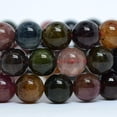 thumbnail image 2 of Natural Multi-Color Tourmaline Gemstone 10mm Round Beads Stretch Bracelet 7 Inch Unisex, 2 of 2
