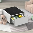 thumbnail image 3 of Sumdeal 27.8" Side Table with Fridge and Mobile Wireless Charging and USB ports,Smart Nightstand in Bedroom, 3 of 8