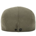 thumbnail image 5 of Men's Classic Herringbone Newsboy Cap Cotton Flat Hat with Adjustable Fit Washed Beret Style for Golf Driving Cabbie Casual Look (AG), 5 of 8