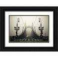 thumbnail image 1 of Arminmarten 18x13 Black Ornate Wood Framed with Double Matting Museum Art Print Titled - The Bridge, 1 of 4