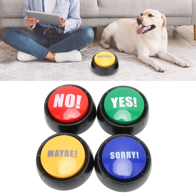 Buzzer de atrenamiento de perros, botones de comunicación de perros portátiles para la educación del Idioma para la interacciónica matriz de los hijos