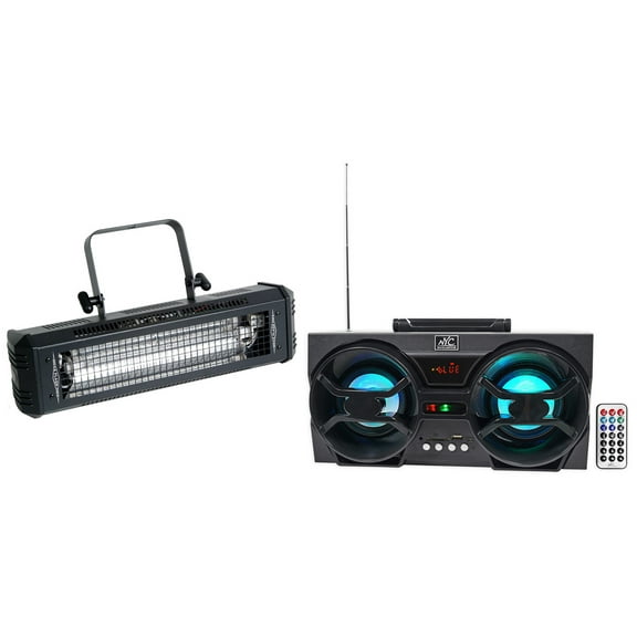 American DJ Mega Flash DMX 800w Compact DMX Strobe Light Free Bluetooth Speaker!