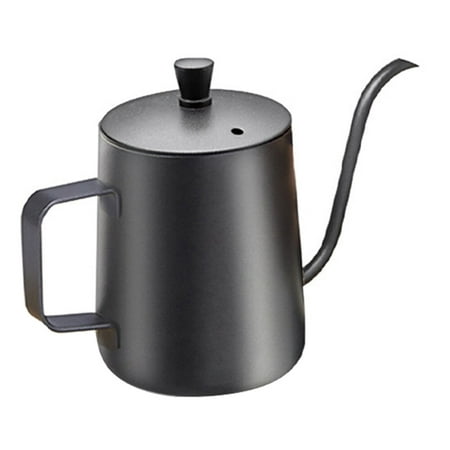 

350ML Pour-over Coffee Pot Stainless Steel Gooseneck Drip Kettle Long Narrow Spout for Camping Coffee Tea Pot Storage Bottle