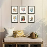 Sindcom 8 x 10 Picture Frame , Black , Gallery Wall Frame , Display Pictures 5x7 with Mat or 8 x 10 Without Mat, Photo Frames