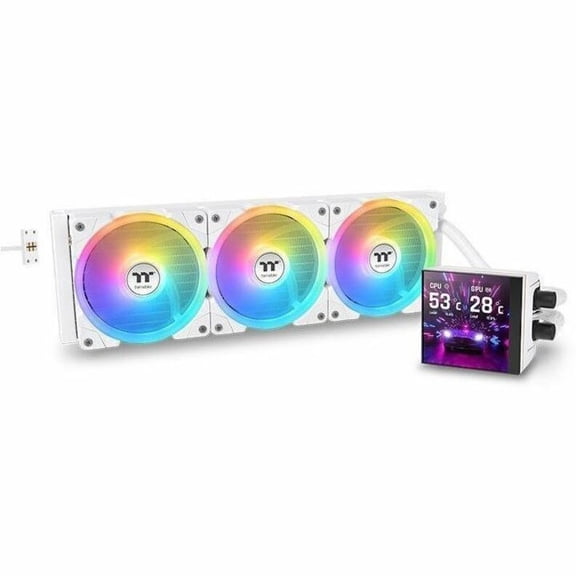 Thermaltake MAGFloe 420 Ultra ARGB Sync AIO Liquid Cooler, Snow Edition, 1 Pack