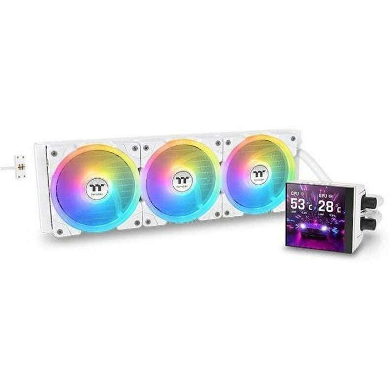 Thermaltake MAGFloe 420 Ultra ARGB Sync AIO Liquid Cooler, Snow Edition, 1 Pack