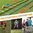 thumbnail image 4 of FAGINEY Speed Agility Train Kit, 19Ft Flat Ladder + 10pcs Disc Cones for Athletic Training,Speed Agility Train Kit, 4 of 6