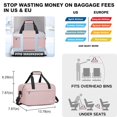 thumbnail image 4 of Bolsa de viaje Kono Travel 14 L, ligera, rosa, 35 x 20 x 20 cm, 4 of 9