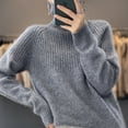 thumbnail image 4 of Pull pour Femmes Col Roulé Tendance 2022 Nouveau Haut de Mode Automne et Hiver Pull Coréen Tricoté, 4 of 7