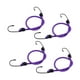thumbnail image 5 of 4 cuerdas elásticas pequeñas, correas elásticas pequeñas, premium, cuerda elástica pequeña con ganchos Morado 30cm, 5 of 9
