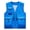Blue, variant on Men's Casual Lightweight Outdoor Quick Dry Work Travel Photo Camping Climbing Cargo Vest Jacket Multi Pockets