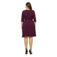 thumbnail image 2 of U.Vomade Robe d'Été pour Femme Grande Taille Décontractée à Manches Mi-Longues à Col en V, 2 of 6
