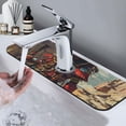 thumbnail image 7 of Sikiie Tribal Futuristic Warrior Splash Guard for Sink Faucet-1 PC Super Absorbent Fast Drying Mat Sink Gadgets-Splash Guard for Kitchen, Sink Mat, 7 of 7