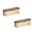 thumbnail image 1 of Oleegame 2PC Spice Dispenser Mini Kitchen Seasoning Box Divided Storage Rack Seasoning Box Containers | Removable With Spoons Kitchen Seasonings Organizer For Sugar Pepper Brown, 1 of 9