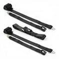 thumbnail image 1 of Early Triumph 1946-1954 Standard 2 Point Black Retractable Bench Seat Belt Kit - 3 Belts, 1 of 1