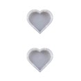 thumbnail image 2 of Kearding Moldes de fundición en forma de corazón Rectangular hexágono cuadrado diseño gota pegamento molde habitación decoración en forma de corazón 2piezas, 2 of 6