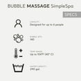 thumbnail image 5 of Intex SimpleSpa Bubble Massage 6 Person Inflatable Hot Tub with Energy Efficient Cover, 5 of 12