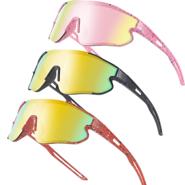 Lentes de Sol Wapreta para Niños y Niñas de 4 a 12 Años - Paquete de 3
