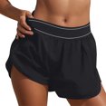 thumbnail image 1 of LOVZFMLL Womens Solid Color High Waisted Running Shorts With Pockets And Yoga Pants Black M, 1 of 5