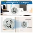 thumbnail image 2 of Mini Thermometer Hygrometer Indoor 2 Pieces Lcd Room Thermometer Humidity Meter Digital Indoor Room Temperature Meter White(2023 Hot 2024 New), 2 of 5