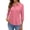 28## Watermelon Red, variant on 3/4 Length Sleeve Polo Shirts for Women Golf Tees 5-Button Cotton Collared Shirt Business Casual Work Tops,Khaki S