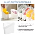 thumbnail image 3 of Caja de almacenamiento para cocina, soporte transparente para rebanadas de queso, nevera, contenedor de queso, caja de conservación de alimentos, 3 of 4