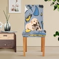 thumbnail image 5 of Chair Cover 2 Pack Removable Dining Chair Protectors Washable Chair Slipcovers Seat for Home Wedding Decor Cartoon Halloween Icons, 5 of 6