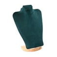 thumbnail image 4 of Milaget Necklace Display Chain Bust Stand Holder Decor for Showcase Store Countertop 30 cm Green Velvet, 4 of 9