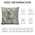 thumbnail image 5 of YINGXI Throw Pillow Cover White Daisy Decorative Pillow Cases Home Decor Sofa Living Room Flannel Throw Pillow Cover 22x22in, 5 of 5
