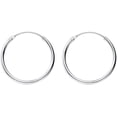 thumbnail image 2 of Minimalist Thin Endless Hoop Earrings Sterling Silver 925 Simple Small Cartilage Huggie Hoops Tragus Earring Ear Piercing Nose Rings Studs 14mm 16mm 18mm 20mm Fashion Jewelry for Women Men BFF, 2 of 5
