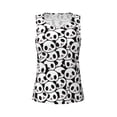 thumbnail image 6 of Sigee Cute Panda for Women's Workout Tank Top,Running Tank Tops,Sleeveless Gym ClothesSmall, 6 of 8