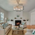 thumbnail image 4 of 18" Ceiling Fan with Lights Bamboo Caged Ceiling Fans Light w/ Remote Control W/o Bulb for Living Rooms, 4 of 22