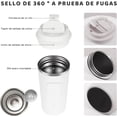 thumbnail image 4 of 2Pcs Taza Termo de Café de Acero Inoxidable 304 con Tapa, Taza de Vacío para Bebidas de Café Frías y Calientes, Vaso Térmico para Café, para Oficina, 4 of 4