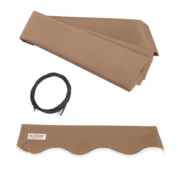 ALEKO Fabric Replacement for Retractable Awning 12x10 feet Sand