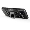 thumbnail image 5 of Kaleidio Case for T-Mobile REVVL 5G [Dual Form] Rugged Holster [Belt Clip][Shockproof] Dual Layer Rubberized Armor Kickstand Cover [Black/Black], 5 of 5