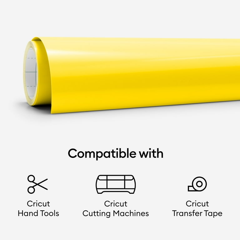 海外並行輸入正規品 – Vinyl™ Premium Cricut® Permanent, 12 Yellow, のり・接着剤
